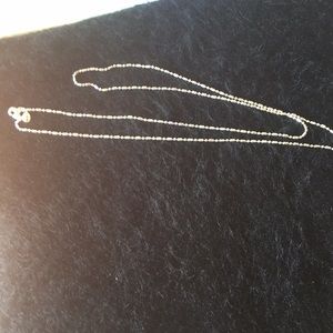 Ladies Sterling Silver Chain Necklace, 26”